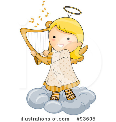 Royalty-Free (RF) Cute Angel Clipart Illustration by BNP Design Studio - Stock Sample #93605