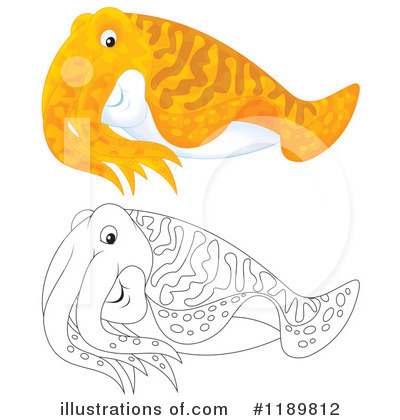 Royalty-Free (RF) Cuttlefish Clipart Illustration by Alex Bannykh - Stock Sample #1189812
