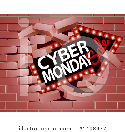Royalty-Free (RF) Cyber Monday Clipart Illustration by AtStockIllustration - Stock Sample #1498677
