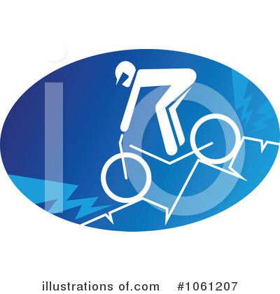 Mountain Biker Clipart #1061207 by Vector Tradition SM