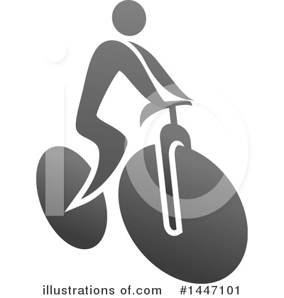Cyclist Clipart #1447101 by Vector Tradition SM