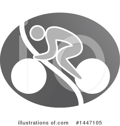 Cyclist Clipart #1447105 by Vector Tradition SM