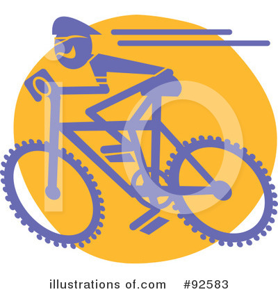 Mountain Biker Clipart #92583 by Andy Nortnik