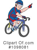Cyclist Clipart #1098081 by LaffToon