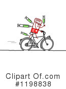Cyclist Clipart #1198838 by NL shop