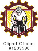 Cyclist Clipart #1209998 by patrimonio