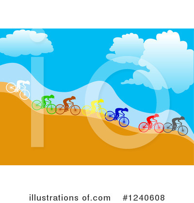 Bicycling Clipart #1240608 by pauloribau