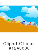 Cyclist Clipart #1240608 by pauloribau