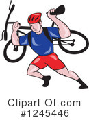 Cyclist Clipart #1245446 by patrimonio