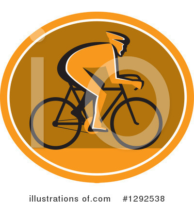 Royalty-Free (RF) Cyclist Clipart Illustration by patrimonio - Stock Sample #1292538