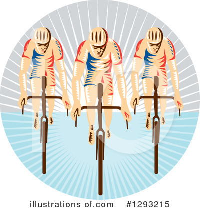 Royalty-Free (RF) Cyclist Clipart Illustration by patrimonio - Stock Sample #1293215