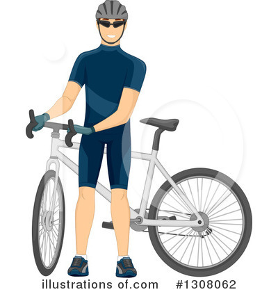 Royalty-Free (RF) Cyclist Clipart Illustration by BNP Design Studio - Stock Sample #1308062