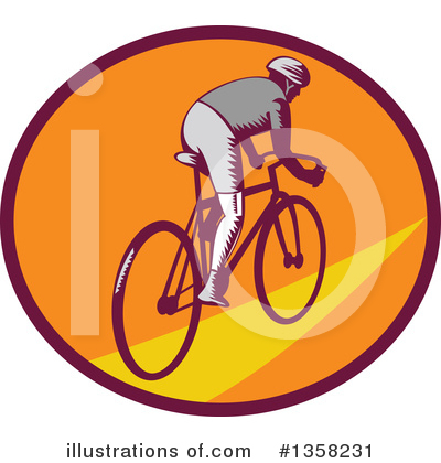 Cyclist Clipart #1358231 by patrimonio