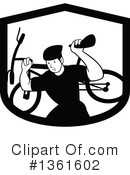 Cyclist Clipart #1361602 by patrimonio
