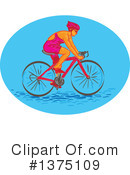 Cyclist Clipart #1375109 by patrimonio