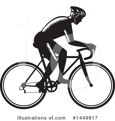 Royalty-Free (RF) Cyclist Clipart Illustration by patrimonio - Stock Sample #1449817