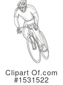 Cyclist Clipart #1531522 by patrimonio