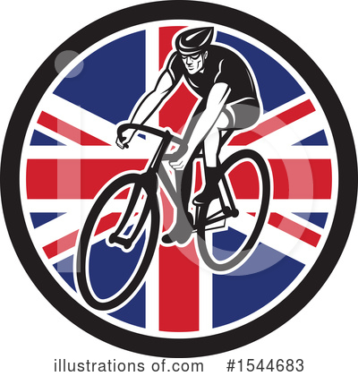 Royalty-Free (RF) Cyclist Clipart Illustration by patrimonio - Stock Sample #1544683