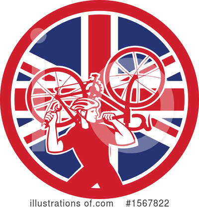 Royalty-Free (RF) Cyclist Clipart Illustration by patrimonio - Stock Sample #1567822
