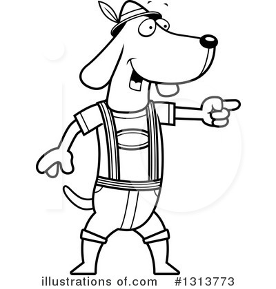Hound Clipart #1313773 by Cory Thoman