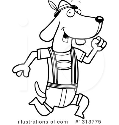 Hound Clipart #1313775 by Cory Thoman