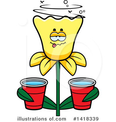 Royalty-Free (RF) Daffodil Clipart Illustration by Cory Thoman - Stock Sample #1418339