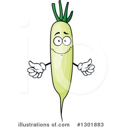 Daikon Clipart #1301883 by Vector Tradition SM