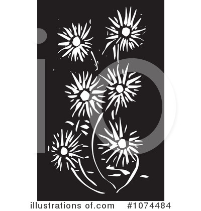 Royalty-Free (RF) Daisies Clipart Illustration by xunantunich - Stock Sample #1074484