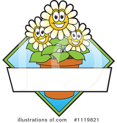 Daisies Clipart #1119821 by Mascot Junction