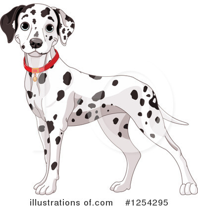 Royalty-Free (RF) Dalmatian Clipart Illustration by Pushkin - Stock Sample #1254295