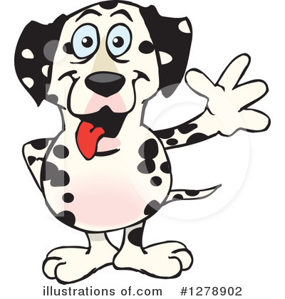 Royalty-Free (RF) Dalmatian Clipart Illustration by Dennis Holmes Designs - Stock Sample #1278902
