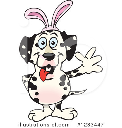 Royalty-Free (RF) Dalmatian Clipart Illustration by Dennis Holmes Designs - Stock Sample #1283447