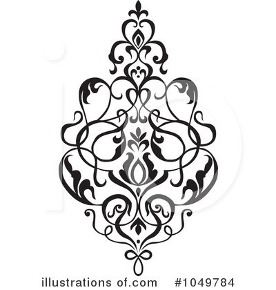 Royalty-Free (RF) Damask Clipart Illustration by BestVector - Stock Sample #1049784