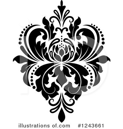 Royalty-Free (RF) Damask Clipart Illustration by Vector Tradition SM - Stock Sample #1243661