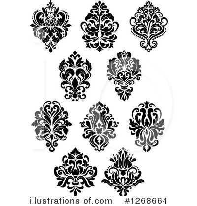 Royalty-Free (RF) Damask Clipart Illustration by Vector Tradition SM - Stock Sample #1268664