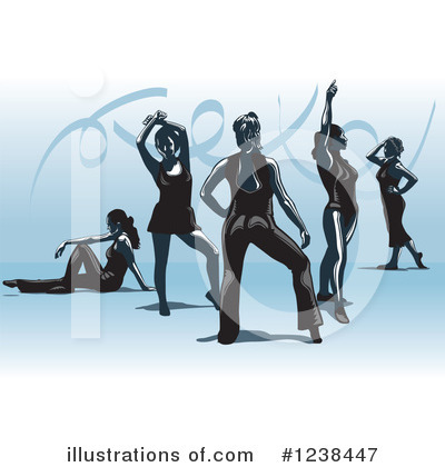 Dancers Clipart #1238447 by David Rey