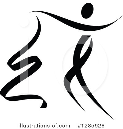 Royalty-Free (RF) Dancer Clipart Illustration by Vector Tradition SM - Stock Sample #1285928