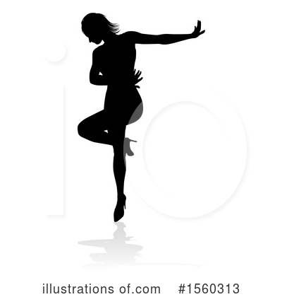 Royalty-Free (RF) Dancer Clipart Illustration by AtStockIllustration - Stock Sample #1560313