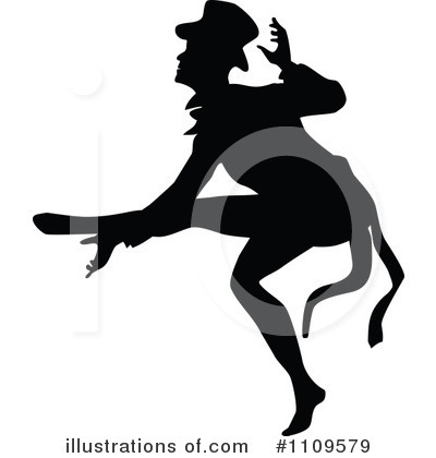 Royalty-Free (RF) Dancing Clipart Illustration by Prawny Vintage - Stock Sample #1109579