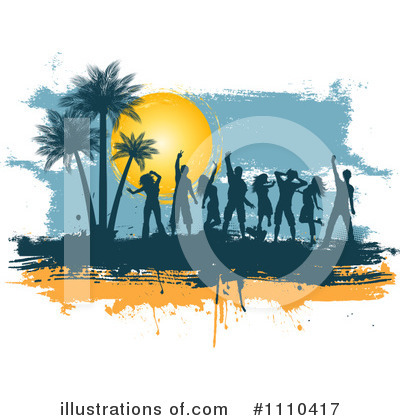 Beach Party Clipart #1110417 by KJ Pargeter