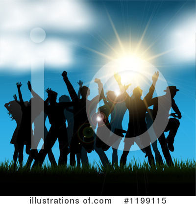 Royalty-Free (RF) Dancing Clipart Illustration by KJ Pargeter - Stock Sample #1199115