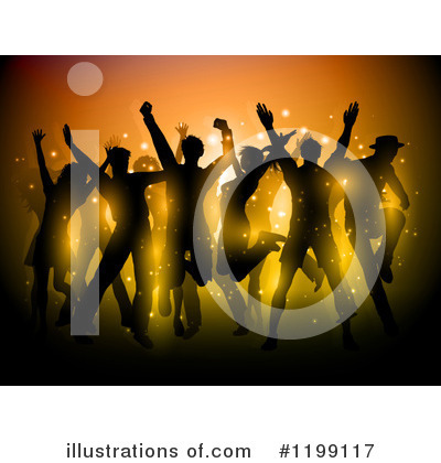 Royalty-Free (RF) Dancing Clipart Illustration by KJ Pargeter - Stock Sample #1199117