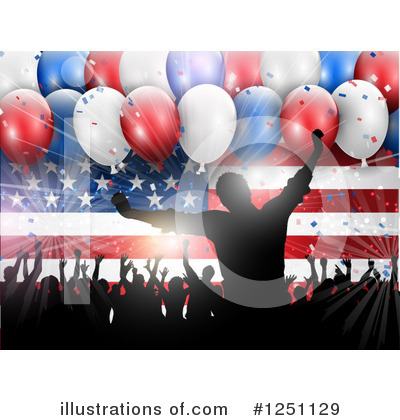 Fourth Of July Clipart #1251129 by KJ Pargeter