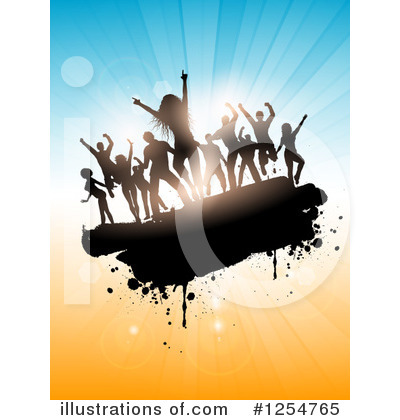 Royalty-Free (RF) Dancing Clipart Illustration by KJ Pargeter - Stock Sample #1254765