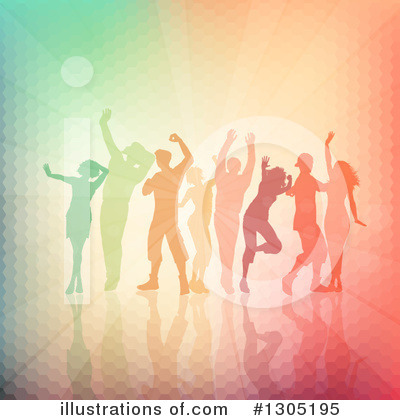 Royalty-Free (RF) Dancing Clipart Illustration by KJ Pargeter - Stock Sample #1305195