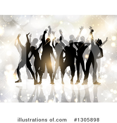 Royalty-Free (RF) Dancing Clipart Illustration by KJ Pargeter - Stock Sample #1305898