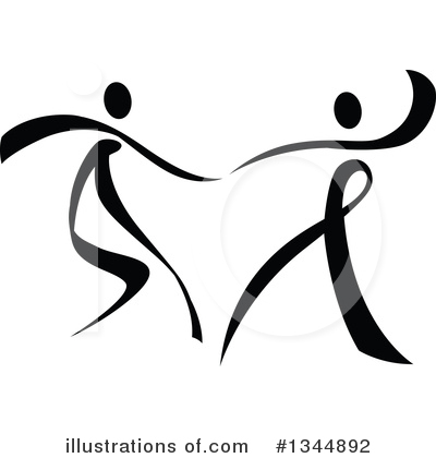 Royalty-Free (RF) Dancing Clipart Illustration by Vector Tradition SM - Stock Sample #1344892