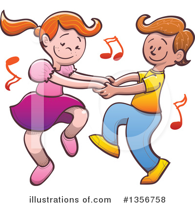 Royalty-Free (RF) Dancing Clipart Illustration by Zooco - Stock Sample #1356758