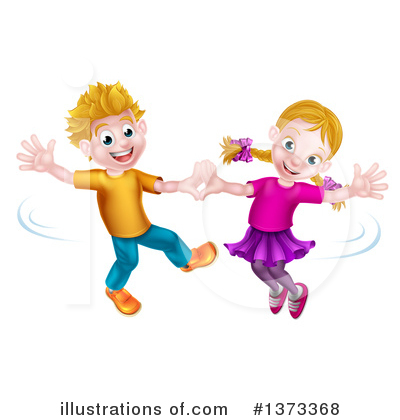 Children Clipart #1373368 by AtStockIllustration