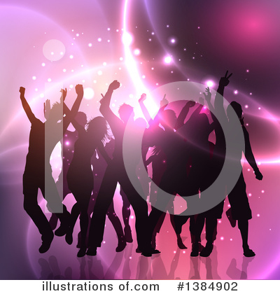 Royalty-Free (RF) Dancing Clipart Illustration by KJ Pargeter - Stock Sample #1384902